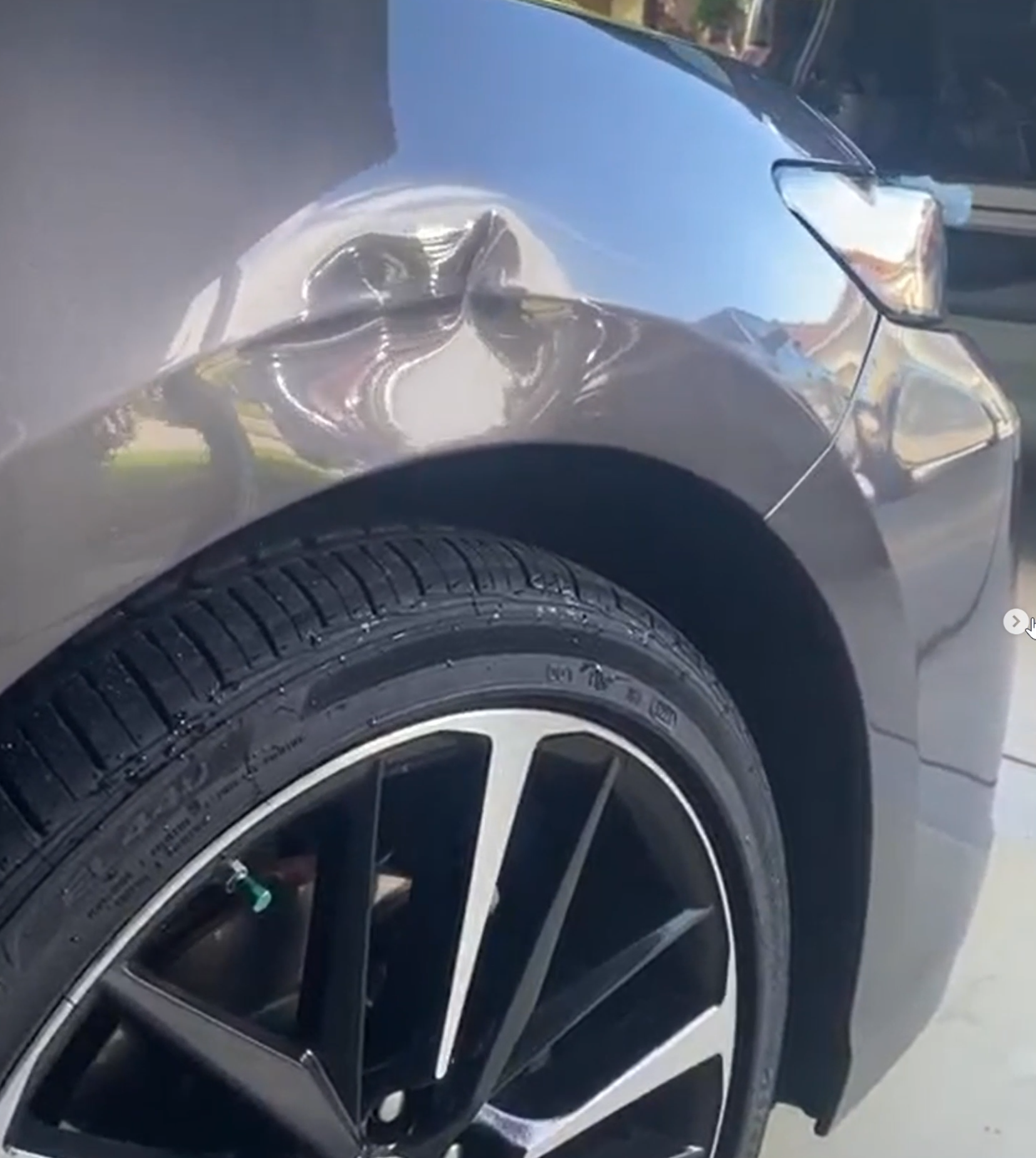 Dent damage before professional repair Kansas City - Vehicle 4